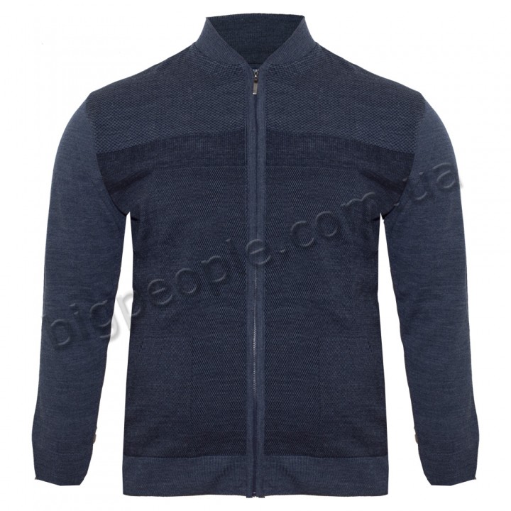 Синя тонка кофта великого розміру TURHAN (ba00516714)