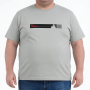 Футболка чоловіча POLO PEPE великого розміру. Колір сірий. Комір напівкруглий. (fu02054512)