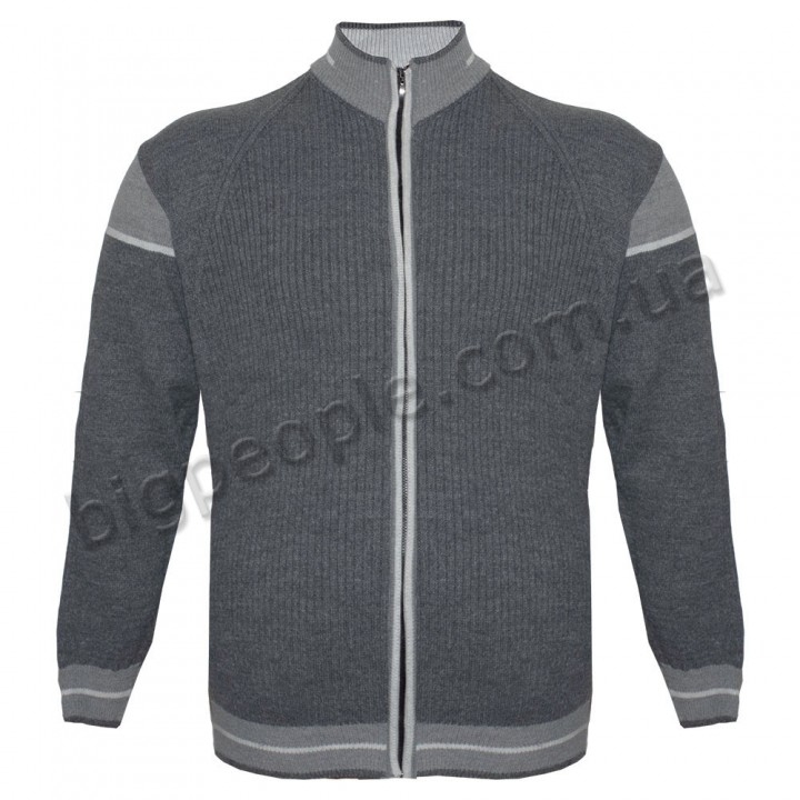 Сіра тепла кофта великого розміру TURHAN (ba01091664)