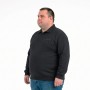 Мужское тёплое трикотажное поло ANNEX чёрного цвета (ba01142669)