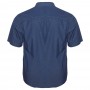 Джинсовая хлопковая мужская рубашка больших размеров BIRINDELLI (ru00498112)