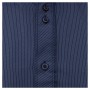 Тёмно-синяя в полоску хлопковая мужская рубашка больших размеров BIRINDELLI (ru00590546)