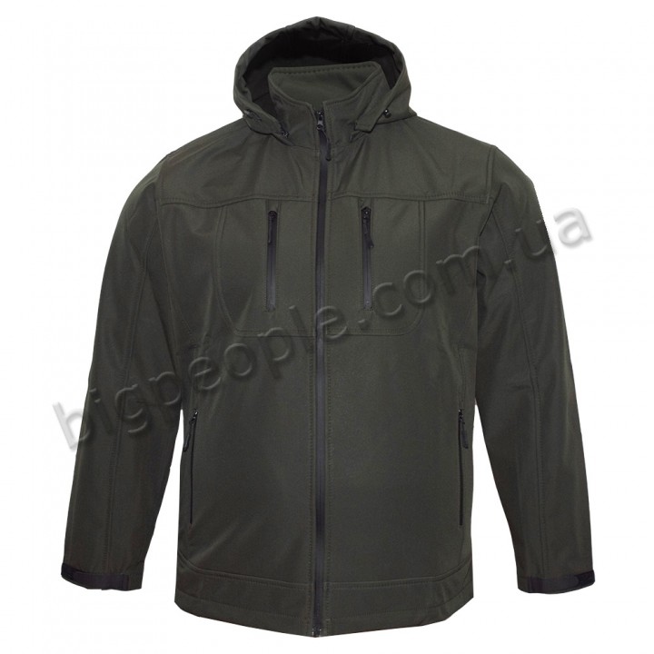 Куртка ветровка мужская OLSER большого размера. Цвет хаки. (ku00577558) Куртка ветровка мужская OLSER большого размера. Цвет хаки. (ku00577558)