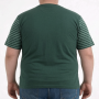 Футболка мужская ARMSTRONG большого размера. Цвет зелений. Ворот полукруглый. (fu02007631)