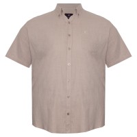 Рубашка мужская бежевая большого размера ANNEX (ru05274243)