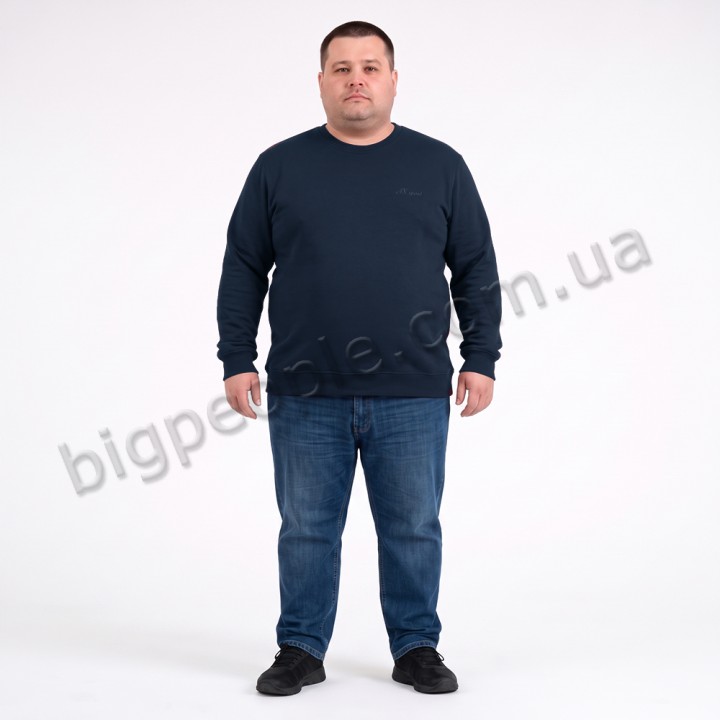 Свитшот тонкий тёмно-синего цвета ANNEX (ba01145823)