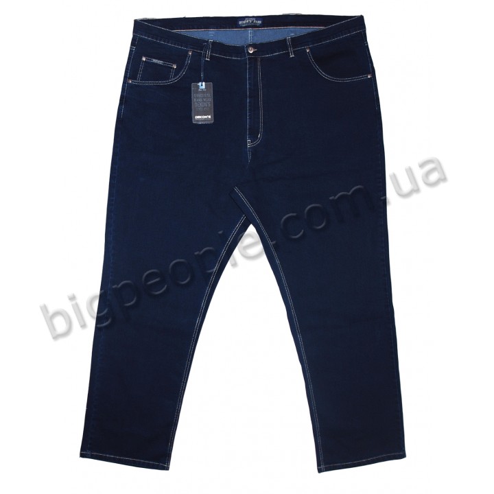 Чоловічі джинси DEKONS для великих людей. Колір темно-синій. Сезон осінь-весна. (dz00182407)
