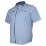 Блакитна з смужками сорочка великого розміру з коротким рукавом BIRINDELLI (ru00426721)