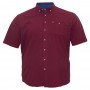 Рубашка мужская БИРИНДЕЛЛИ больших размеров. Цвет бордовый. (ru00489775)