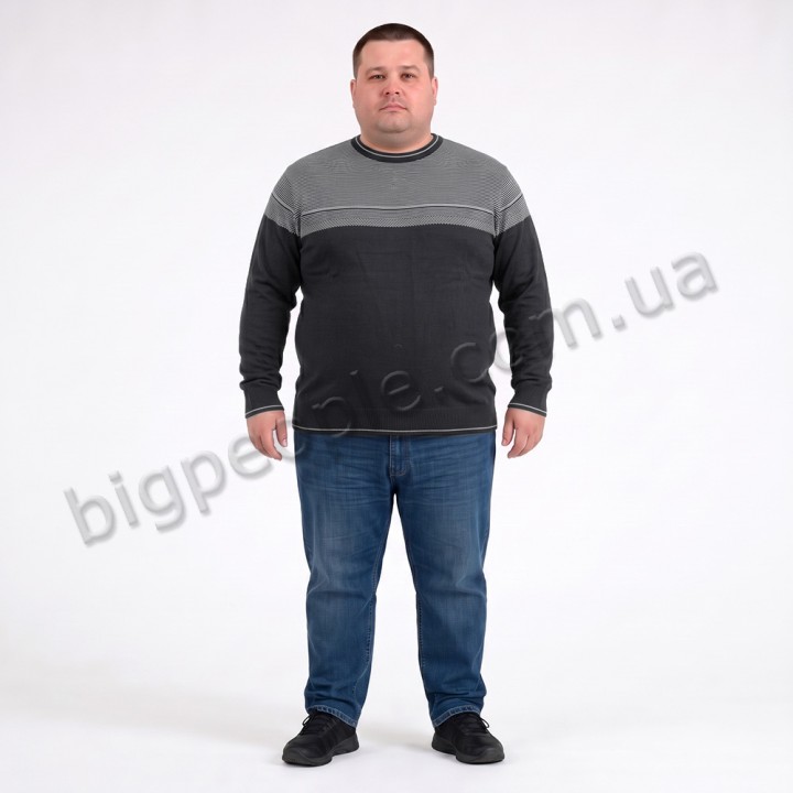 Тёмно-серый джемпер больших размеров TURHAN (ba01165774)