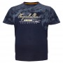 Футболка чоловіча ARMSTRONG великого розміру. Колір темно-синій. Воріт напівкруглий. (fu01418675)