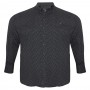 Черная стрейчевая мужская рубашка больших размеров BIRINDELLI (ru00711882)
