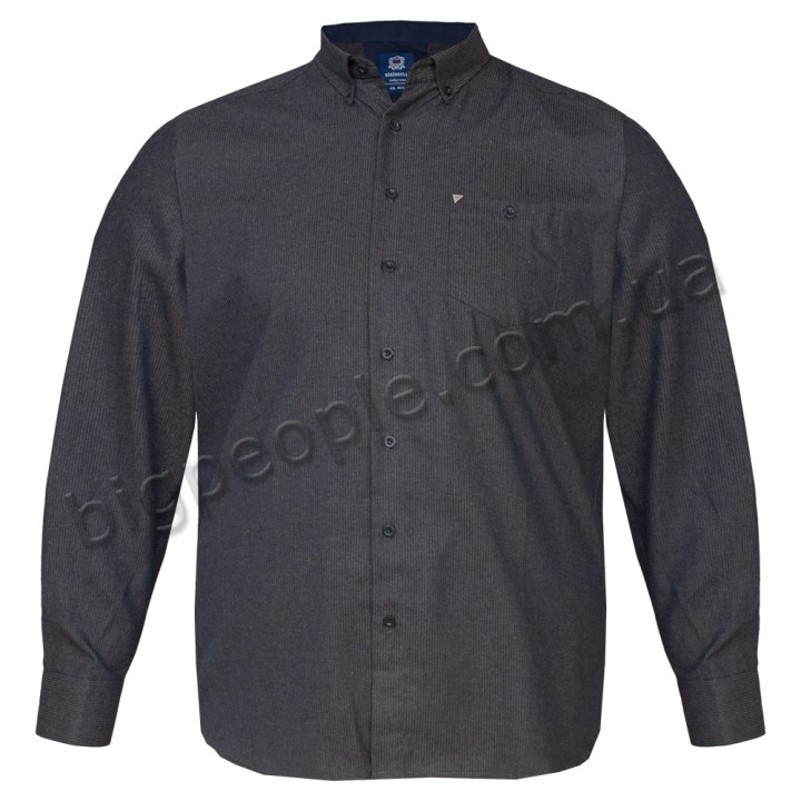 Коричневая мужская рубашка больших размеров BIRINDELLI (ru00701886)