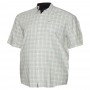 Светлая хлопковая мужская рубашка больших размеров BIRINDELLI (ru00453249)