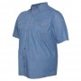 Синя чоловіча сорочка великих розмірів DEKONS (ru05164776)