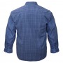 Синяя вельветовая мужская рубашка больших размеров BIRINDELLI (ru00539003)