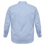Блакитна стрейчева чоловіча сорочка великих розмірів BIRINDELLI (ru00675743)