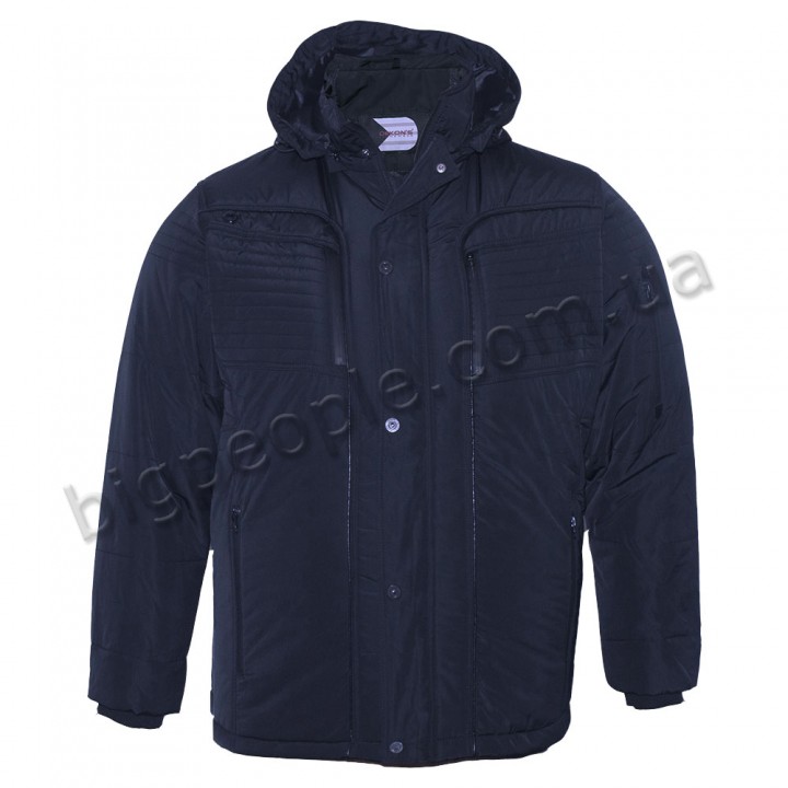 Тепла куртка пряма для великих чоловіків DEKONS (ku00170908)