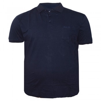 Чоловіча футболка polo великого розміру GRAND CHEFF. Колір темно-синій. (fu01393553)