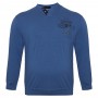 Синяя мужская футболка с длинным рукавом ANNEX (fu01455865)