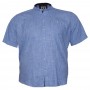 Синя сорочка великого розміру з коротким рукавом BIRINDELLI (ru00416743)