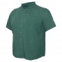 Зелена лляна чоловіча сорочка великих розмірів BIRINDELLI (ru05114007)