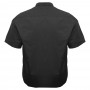 Черная однотонная хлопковая мужская рубашка больших размеров BIRINDELLI (ru05168003)