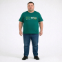 Футболка чоловіча POLO PEPE великого розміру. Колір зелений. Воріт напівкруглий. (fu02049006)