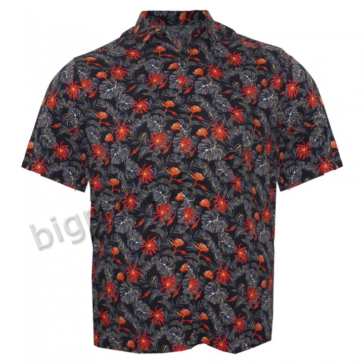 Оригінальна чоловіча сорочка гавайка великих розмірів BIRINDELLI (ru05185289)
