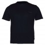 Чоловіча однотонна чорна футболка великого розміру BORCAN CLUB (fu00550751)