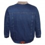 Мужская джинсовая куртка DEKONS для больших людей. Цвет тёмно-синий. (KU00486487)