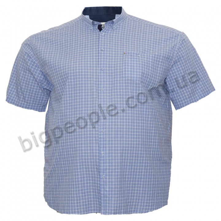 Чоловіча сорочка BIRINDELLI для великих людей. Колір блакитний. (ru00500774)