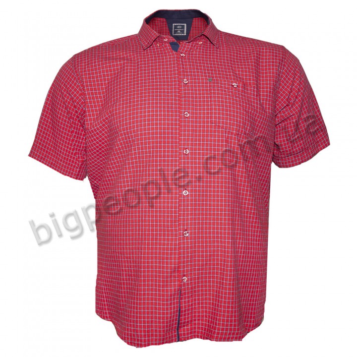 Мужская рубашка БИРИНДЕЛЛИ большого размера. Цвет красный. (ru00421906)