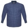 Темно-синя чоловіча сорочка великих розмірів BIRINDELLI (ru00707886)