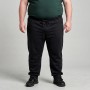 Летние тонкие спортивные брюки POLO PEPE больших размеров. Цвет чёрный. Внизу манжети. (br00130804)