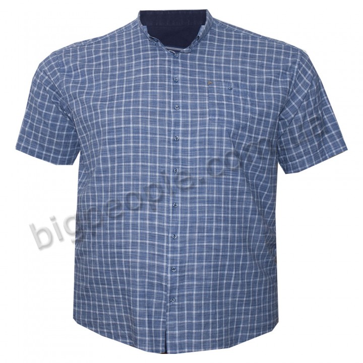 Мужская рубашка BIRINDELLI для больших людей. Цвет синий. (ru05152632)