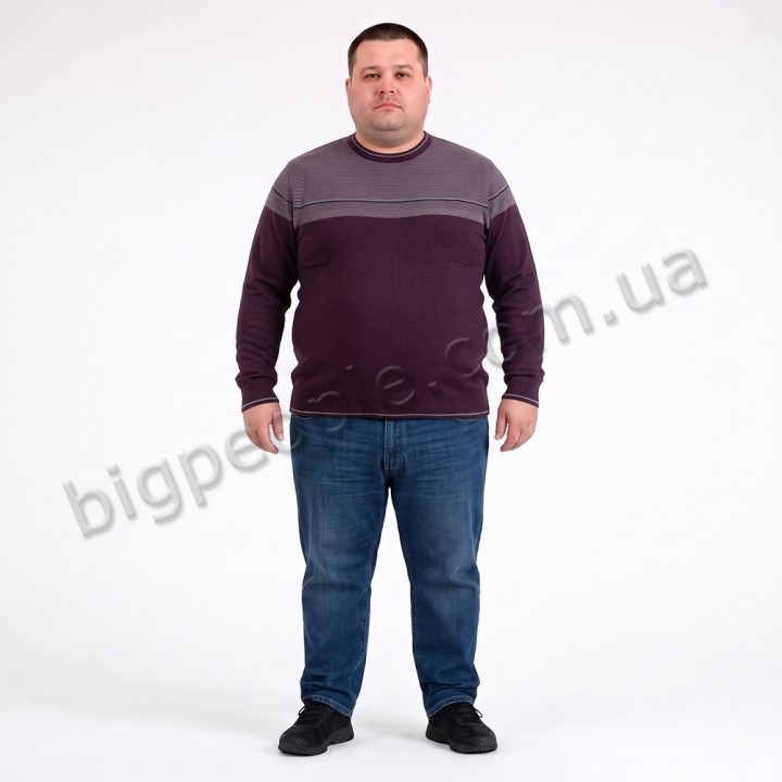 Бордовый джемпер больших размеров TURHAN (ba01161669)