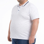 Мужское polo АННЕКС большого размера. Цвет белый. Низ изделия прямой. (fu01976335)