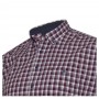 Бордовая хлопковая мужская рубашка больших размеров BIRINDELLI (ru05238996)