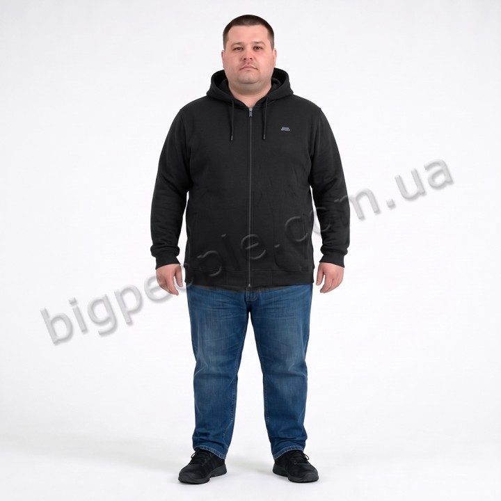 Толстовка большого размера ANNEX  чёрного цвета (ba01124768)