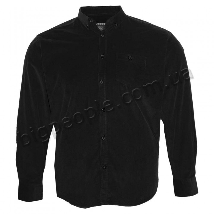 Чорна чоловіча сорочка великих розмірів BIRINDELLI (ru00697994)