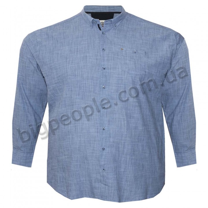 Мужская рубашка больших размеров BIRINDELLI цвет голубой (ru00635224)