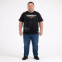 Футболка мужская ANNEX большого размера. Цвет чёрный. Ворот полукруглый. (fu01951852)