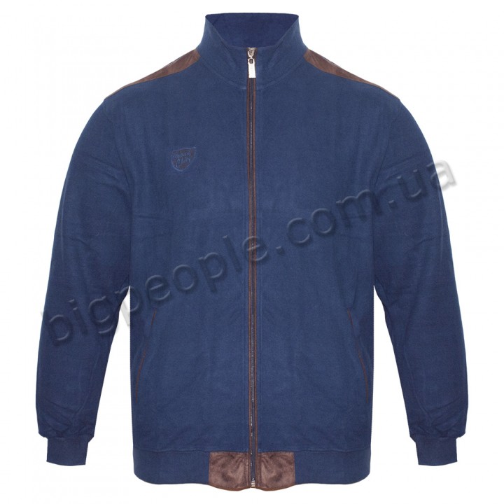 Синя кофта великого розміру утеплена GRAND CHIEF (ba00771553)