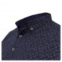Темно-синя стрейчева чоловіча сорочка великих розмірів BIRINDELLI (ru05177559)