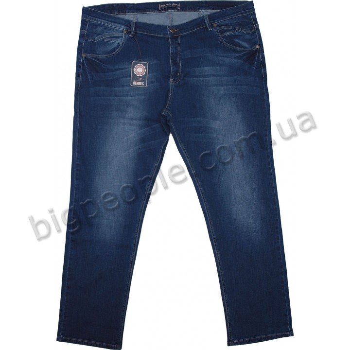 Чоловічі джинси DEKONS великого розміру. Колір темно-синій. Сезон осінь-весна. (dz00100751)
