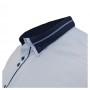 Белая в полоску хлопковая мужская рубашка больших размеров BIRINDELLI (ru00592775)