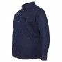 Тёмно-синяя классическая мужская рубашка больших размеров CASTELLI (ru00720662)