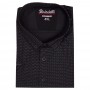 Черная стрейчевая мужская рубашка больших размеров BIRINDELLI (RU05263647)
