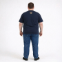 Футболка чоловіча POLO PEPE великого розміру. Колір темно-синій. Комір напівкруглий. (fu02042942)